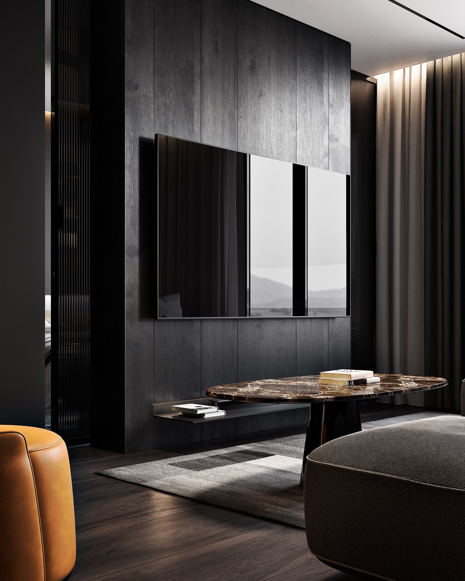Dark Elegance in Minimalism